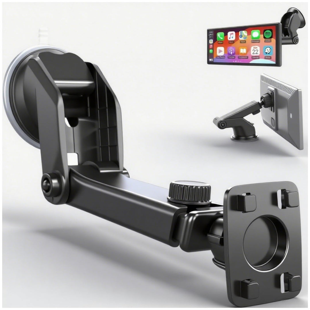 Epronic Flexibel Armaturenbrett Halterung für Wirelss Apple Carplay Bildschirm, Saugnapf Halterung f