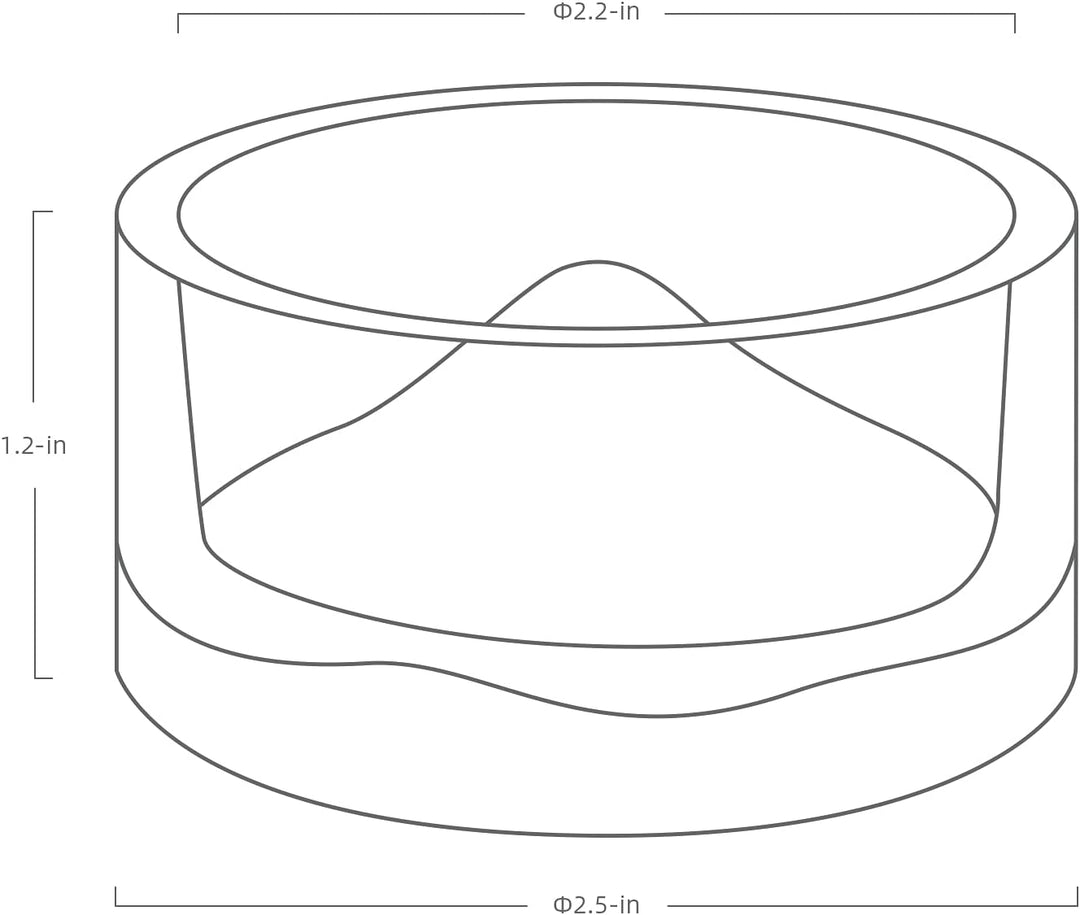 Niteangel Hamster-Futter- und Wasserschalen – Kleine Tier-Trinkschalen aus Glas für Zwerghamster, Wü