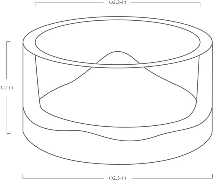 Niteangel Hamster-Futter- und Wasserschalen – Kleine Tier-Trinkschalen aus Glas für Zwerghamster, Wü