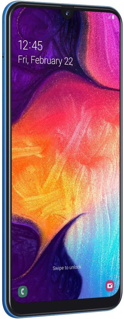 Samsung Galaxy A50 Smartphone (16.3cm (6.4 Zoll) 128GB interner Speicher, 4GB RAM, Blau) - Deutsche