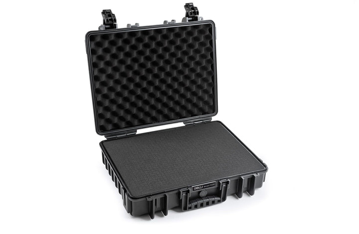 B&W Transportkoffer Outdoor - Typ 6040 Schwarz - mit Würfelschaum - wasserdicht nach IP67 Zertifizie