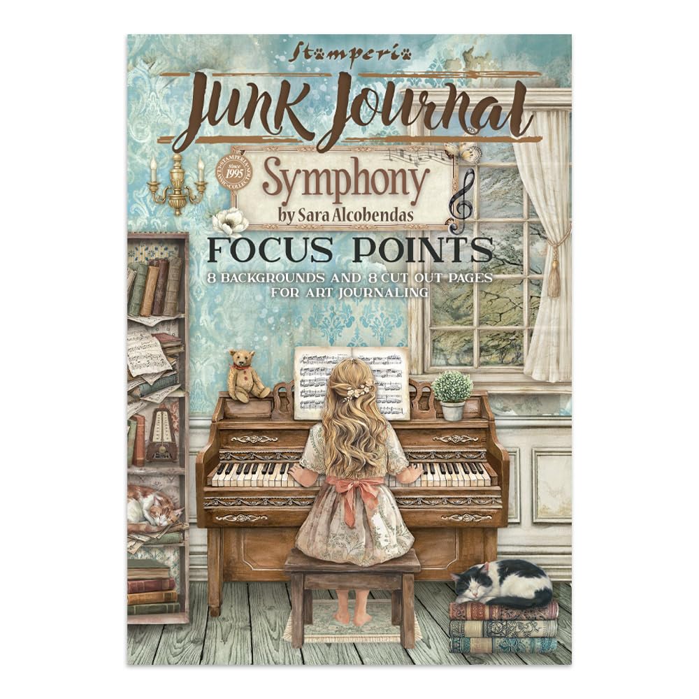 Stamperia - Junk Journal Stickers, Cut-Outs, and Backgrounds for Scrapbooks, Albums, Card Making, Bu