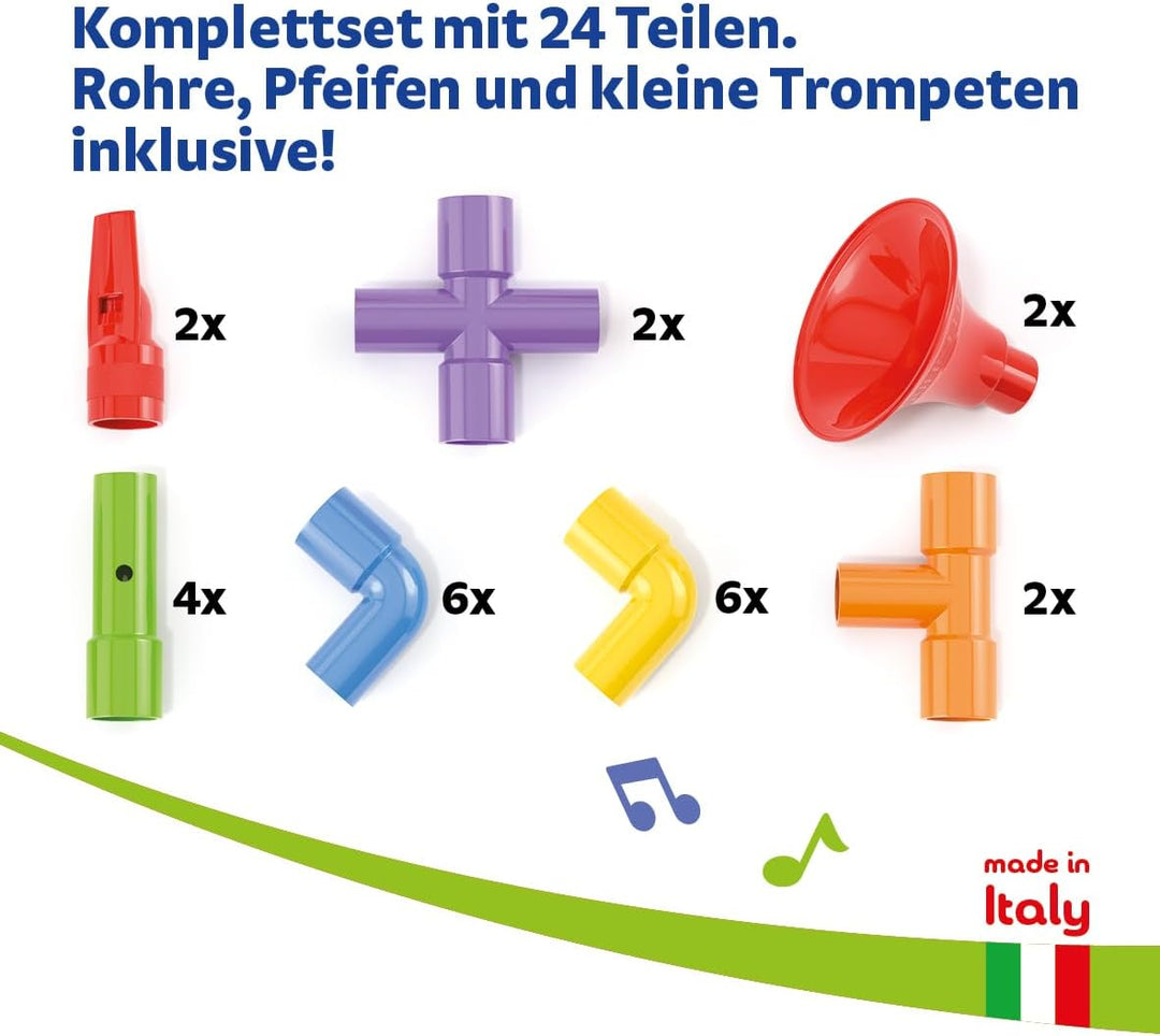 Quercetti Super Saxoflute Musikinstrumente Spielzeug ab 3 Jahre Baby Spielzeug Montessori Konstrukti