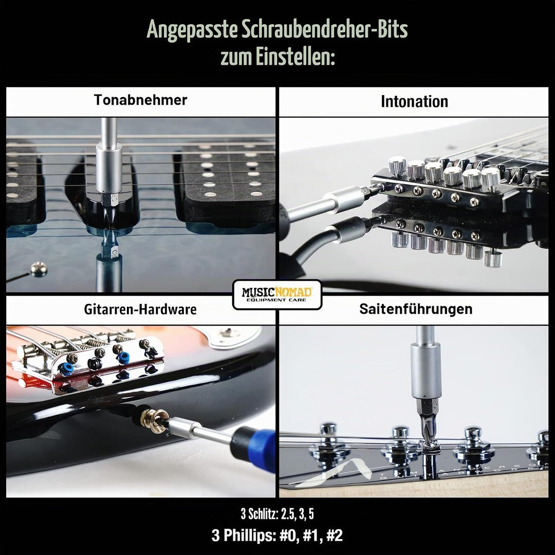 MusicNomad MN229 Premium 26 Pcs. Guitar Tech Screwdriver &amp; Wrench Set