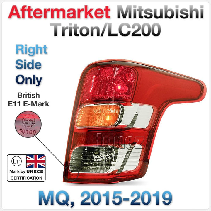 tunez® Rücklicht Lampe kompatibel mit Mitsubishi L200 / Triton MQ Chassis Jahr 2015-2019 Barbarian W