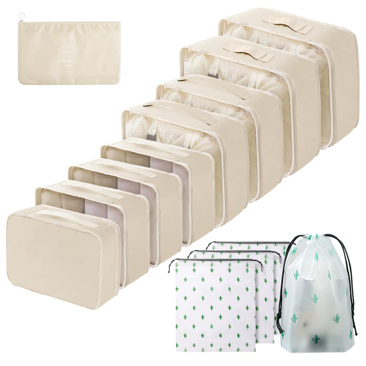 Koffer Organizer Set 13-teilig, Wasserdicht Packing Cubes, Multifunktionale Travel Packwürfel, Koffe