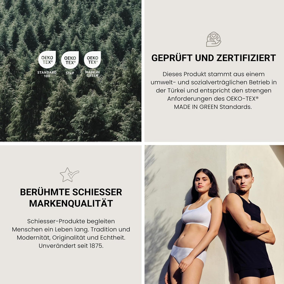 Schiesser Wendebettwäsche Doubleface Grün-Anthrazit, 100% Baumwolle, Grösse:135 x 200 cm + 80 x 80 c