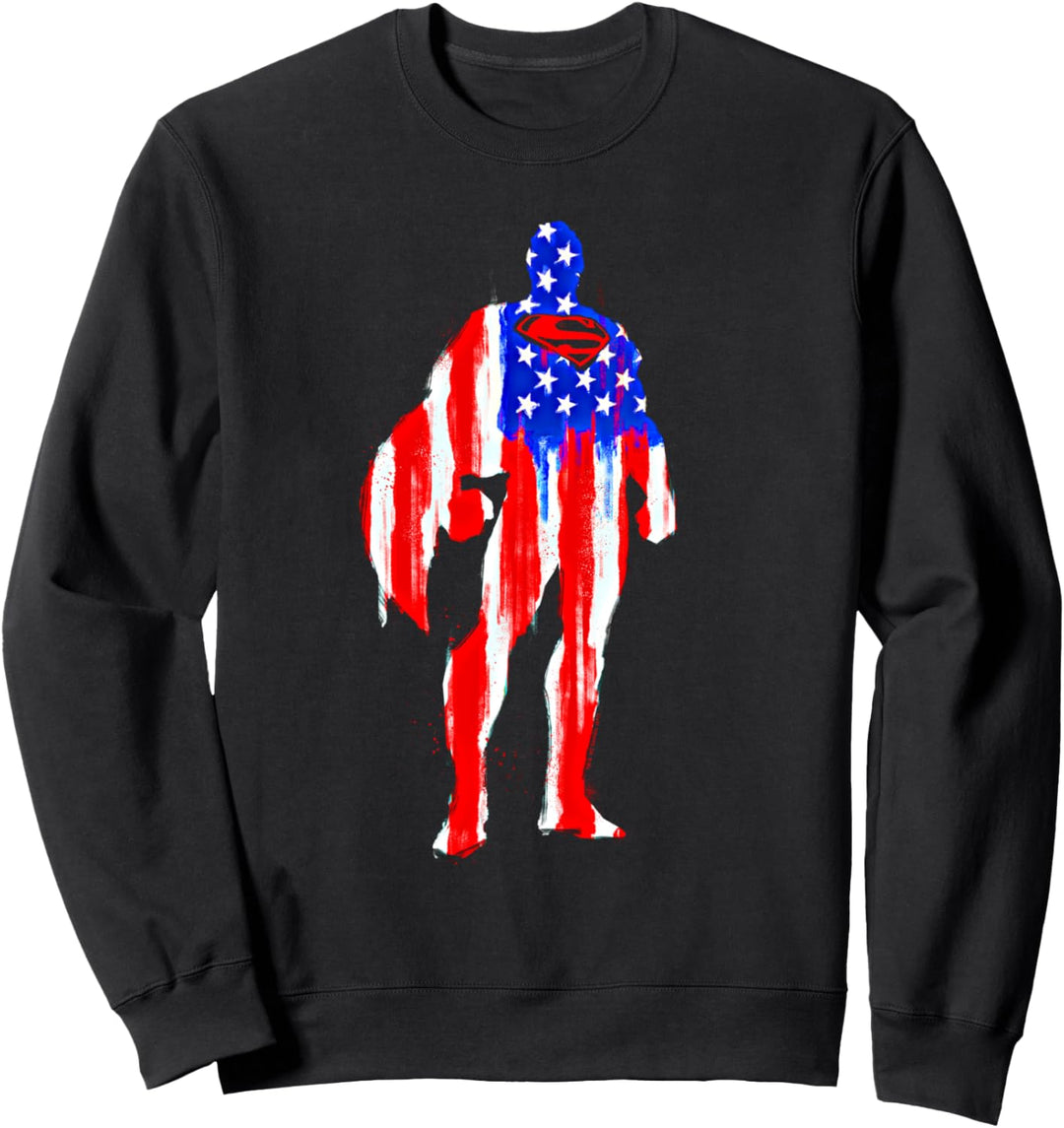 Superman Flag Silhouette Sweatshirt