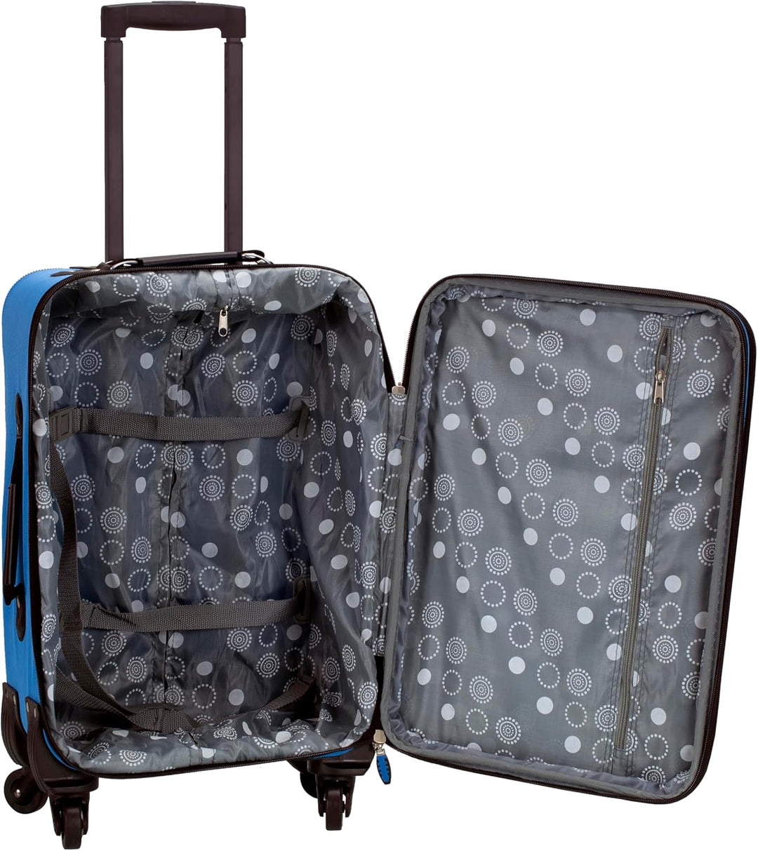 Rockland Pasadena Softside Spinner Rad Gepäck, blau, Carry-On 20-Inch, Pasadena Softside Spinner Whe