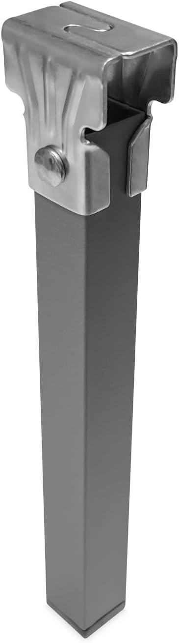 DUÉRMETE ONLINE Juego Patas cuadradas Con abrazadera para Somier de 30x30mm, Altura 27cm Set mit 6 q