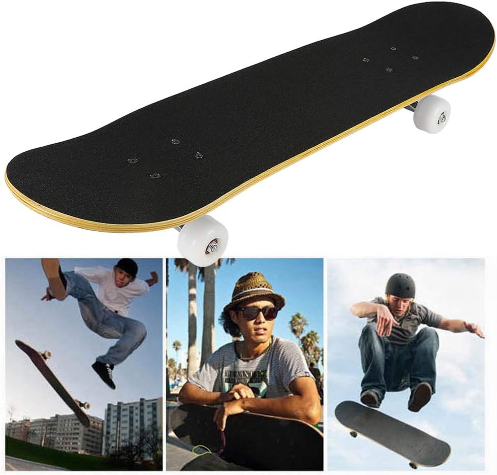 Willonin Skateboard Komplettboard mit ABEC-7 Kugellager 9-lagigem Ahornholz für Kinder Jungendliche