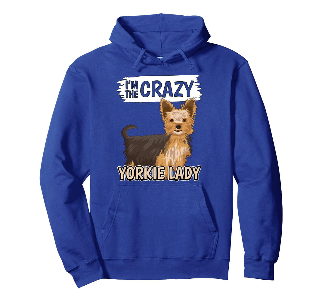 Damen I'm The Crazy Yorkie Lady Yorkshire Terrier Pullover Hoodie
