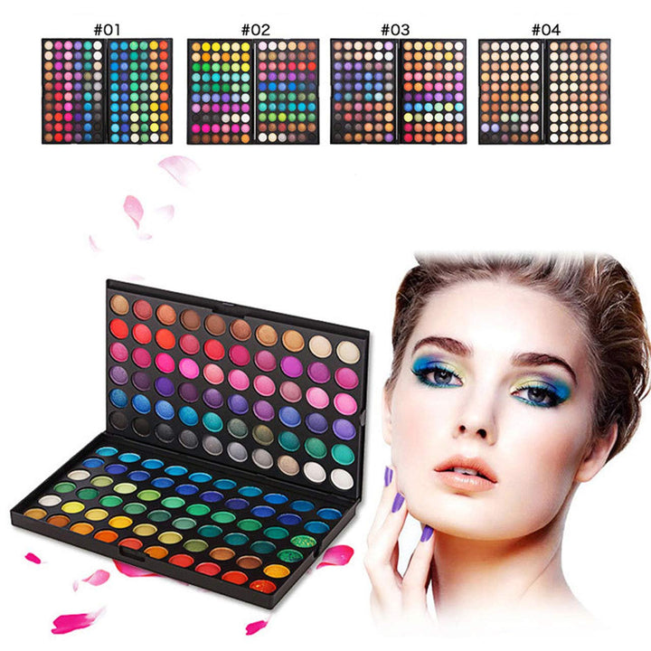 FantasyDay Profi 120 Farben Hochpigmentierte Warme Natürliche Matt Schminke Lidschatten Palette Make