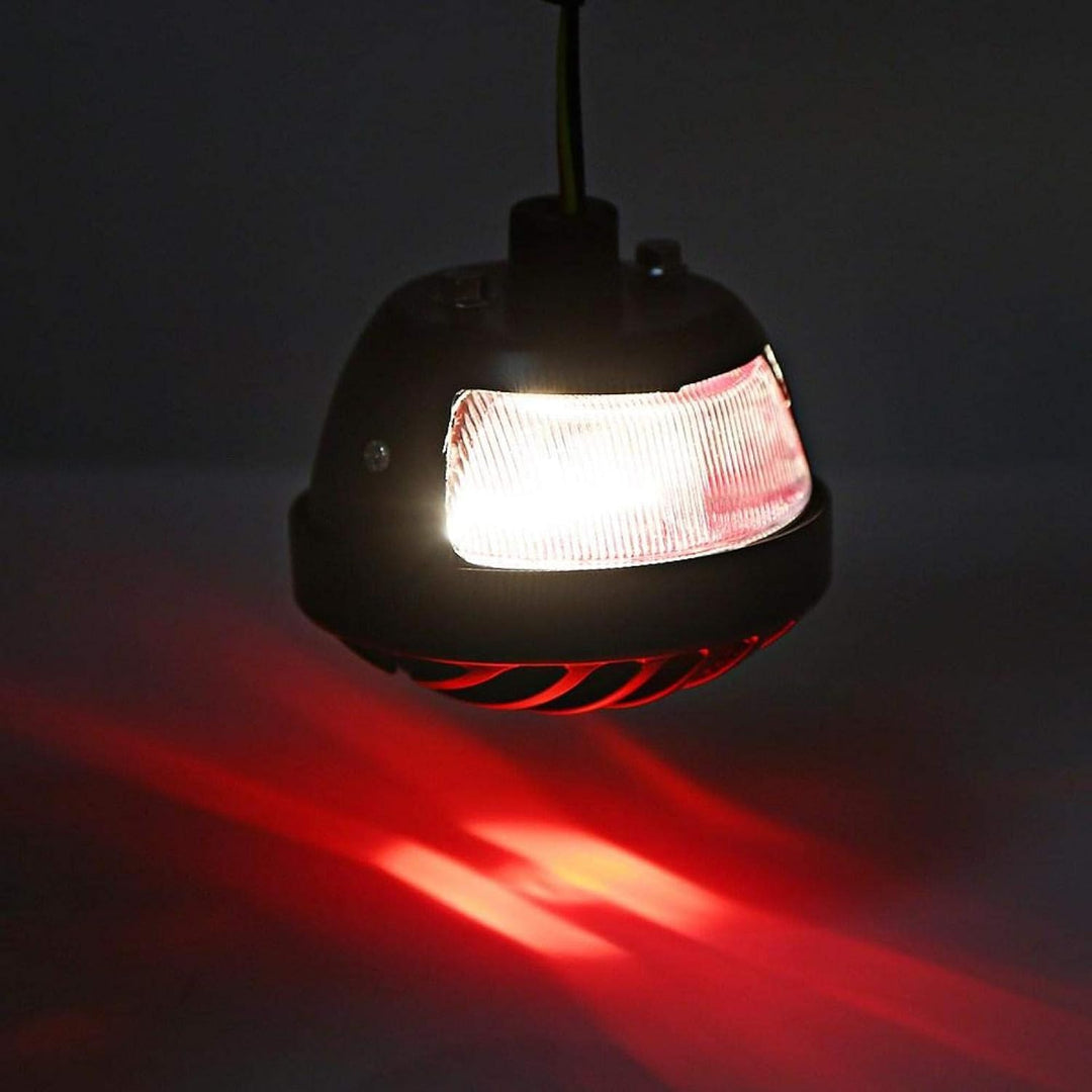 Bremslicht für Motorrad, rund, schwarz, für Bobber Chopper ATV Roller