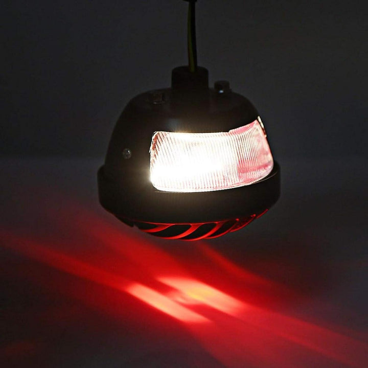 Bremslicht für Motorrad, rund, schwarz, für Bobber Chopper ATV Roller