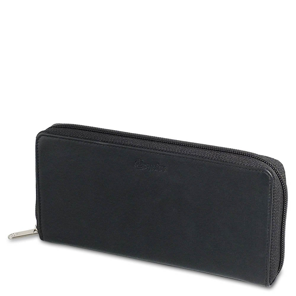 Esquire New Silk - Geldbörse 15cc 19 cm black Schwarz, Schwarz