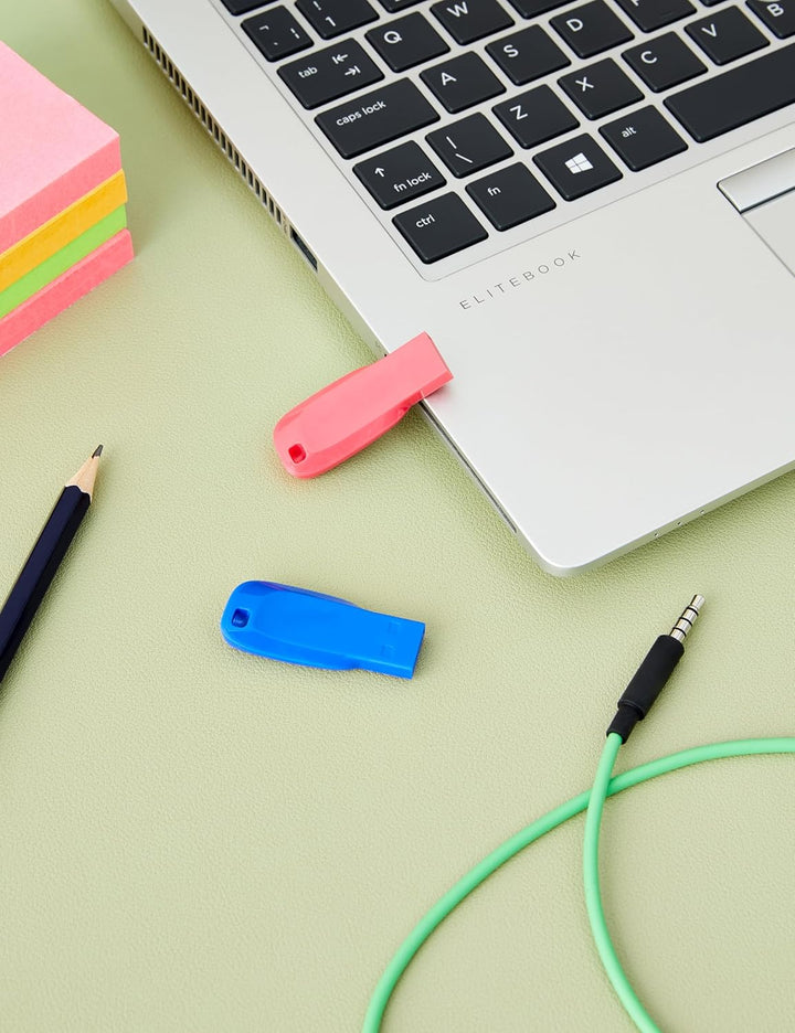 SanDisk 32GB Cruzer Blade USB Flash Drive , Blue/Pink/Green, 3count(Pack of 1) Blau/Pink/Grün 32GB T