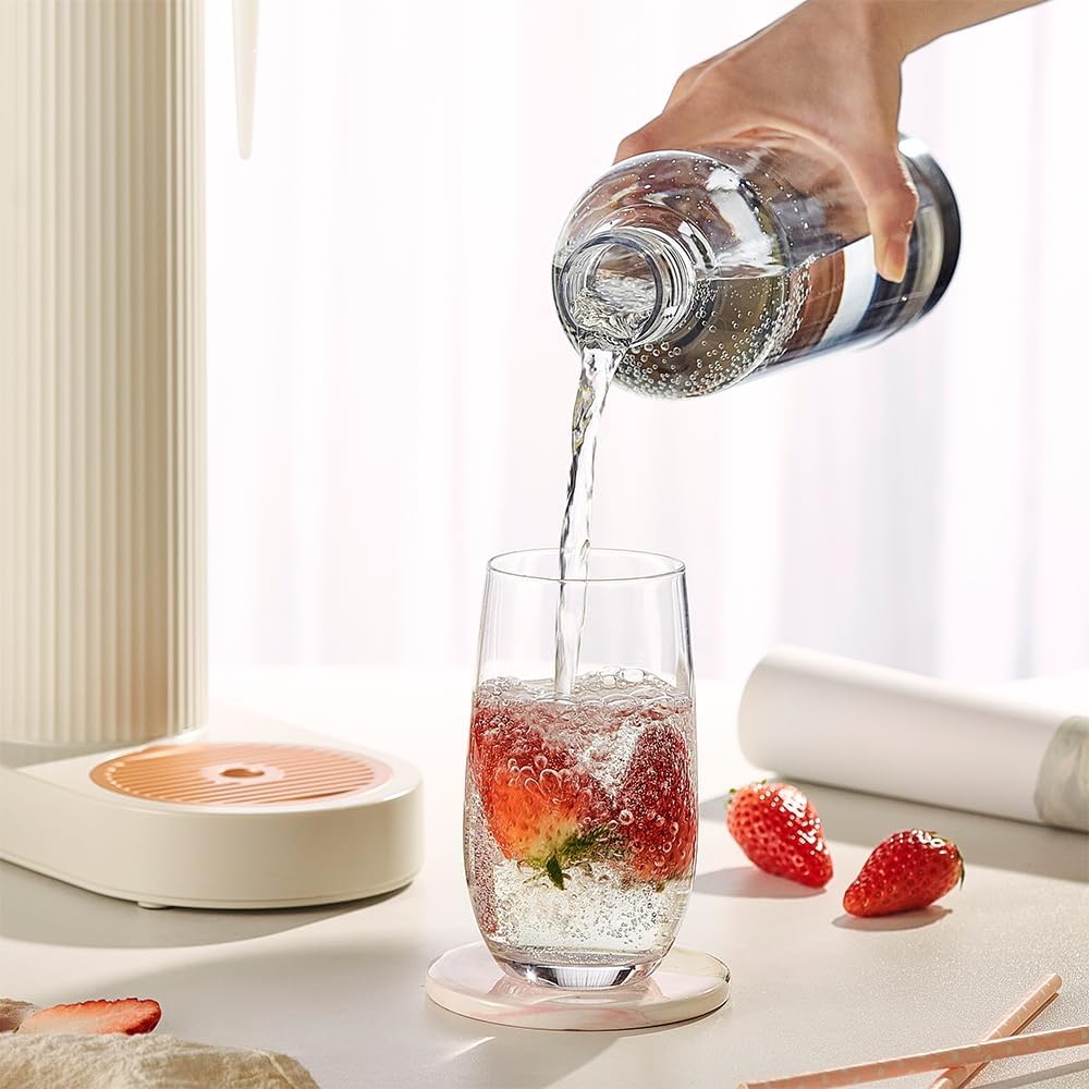 GreatWhip Wassersprudler Machine 1L Flasche, Wiederverwendbare BPA-freie, nicht geeignet für andere