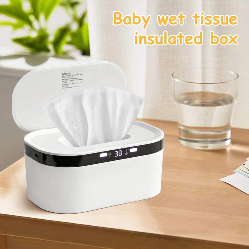 Tutamaz 10W Feuchttuch Wärmer, 3 Heizstufen Schnell, Baby Wischtuchwärmer, USB Wischtuchwärmer,Handt