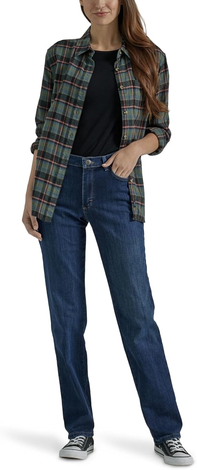 Lee Damen Petite Relaxed Fit Straight Leg Jeans M Authentische Nordische, M Authentische Nordische