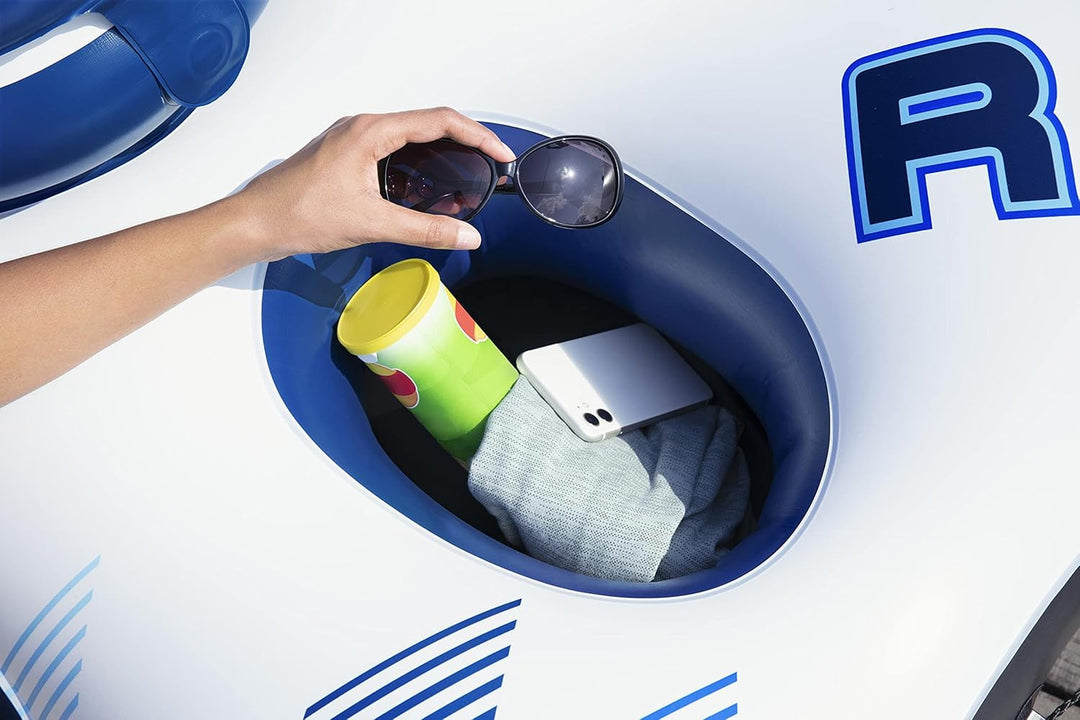 Bestway Hydro-Force 2-Personen Schwimmring mit Rückenlehne „Rapid Rider II“ 251 x 132 cm