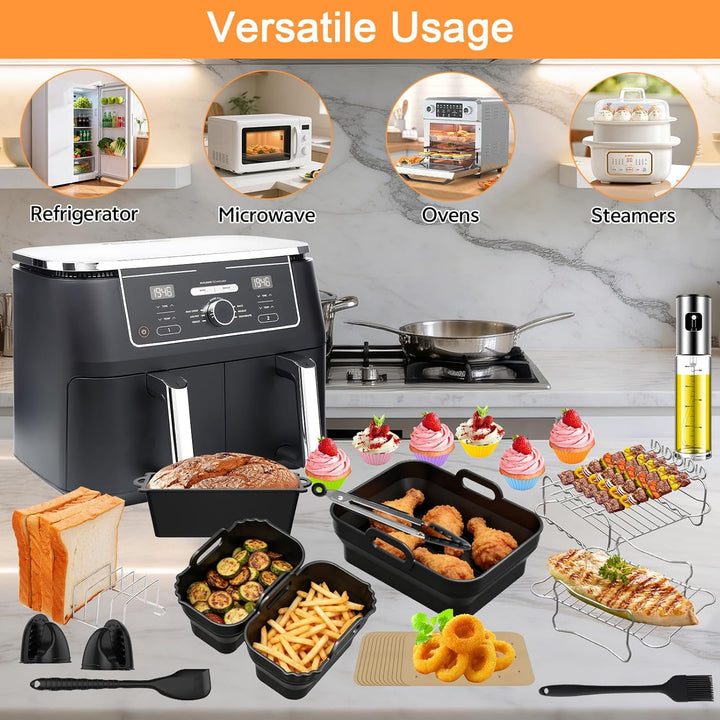 Heissluftfritteuse Zubehör für Ninja Foodi MAX Dual Zone Air Fryer AF400EU AF400EUCP AF451EU AF300EU
