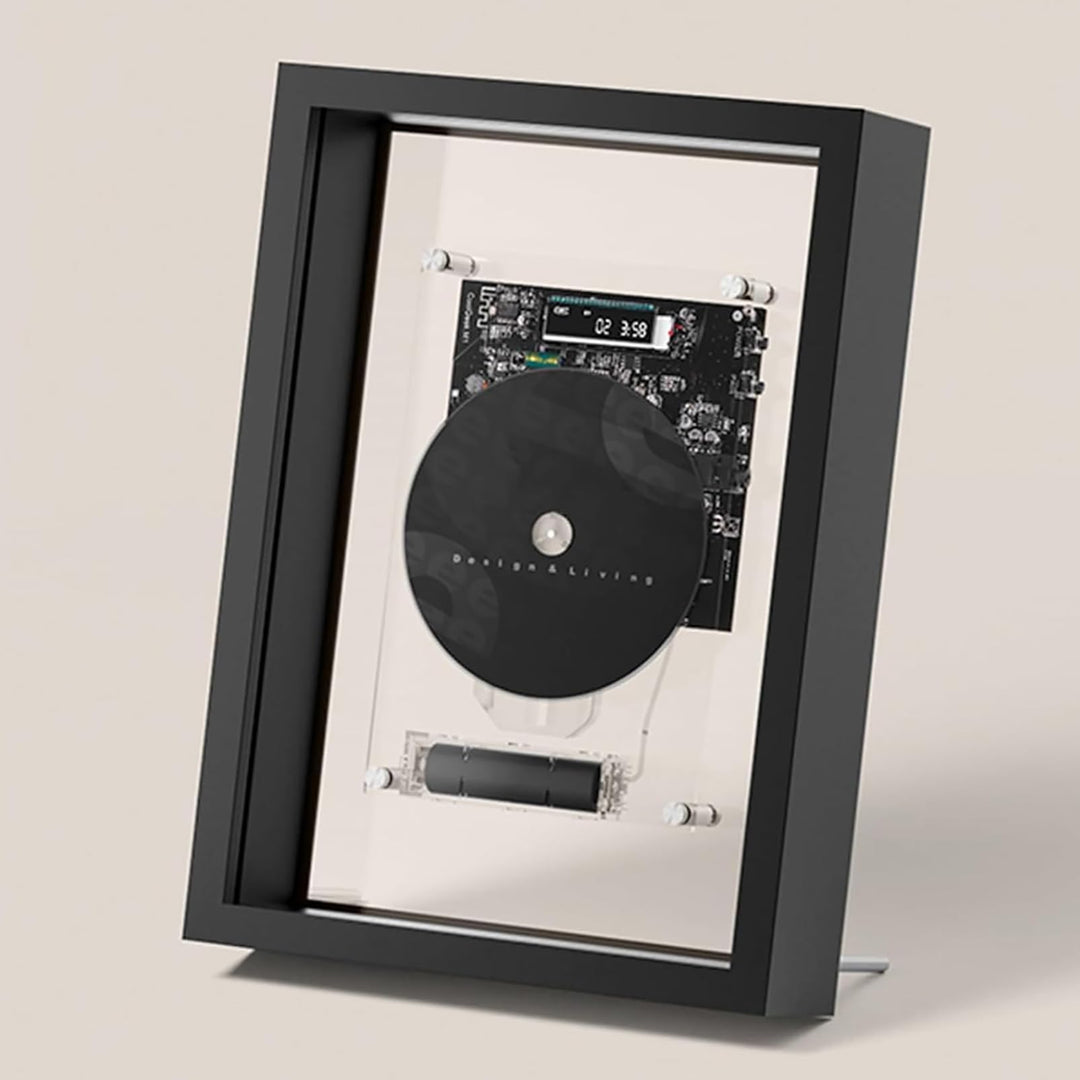 Musikrahmen-CD-Player, Wandmontage, Musik-Dekorativer Bilderrahmen, mit Fernbedienung/5.0 Bluetooth/
