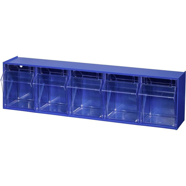 Allit 464430 Klappkasten-Magazin VarioPlus ProFlip 5 (B x H x T) 600 x 165 x 135mm Blau, Transparent