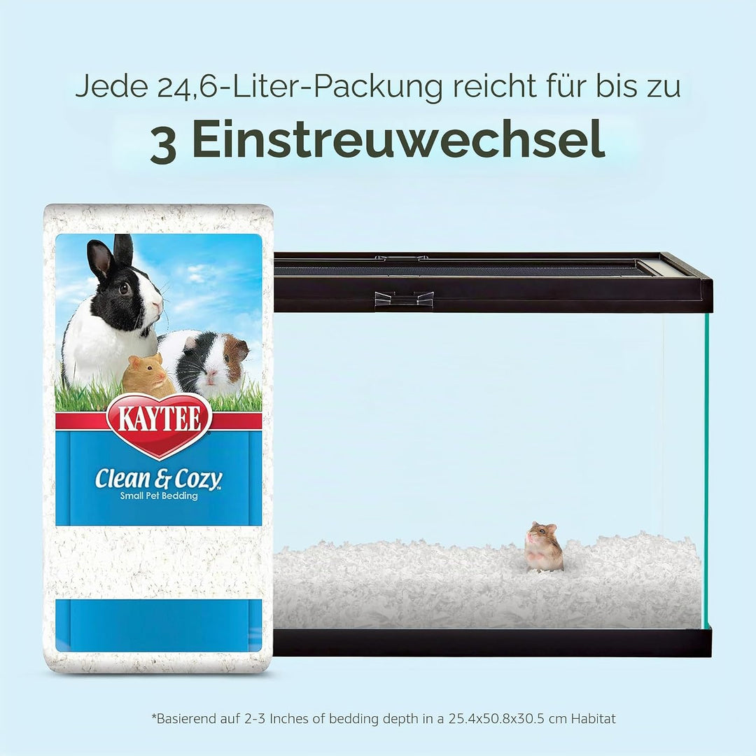 Kaytee Superpet, Clean &amp; Cozy Streu für kleine Haustiere wie Mäuse, Rennmäuse, Nagetiere, Hamster, K
