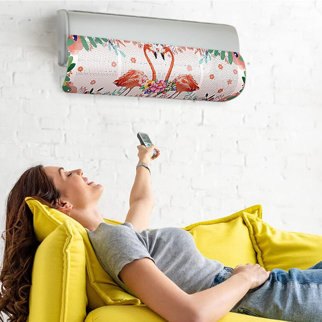 Ncheli Windabweiser für Klimaanlage, Wandmontierte Windschutzscheibe,180 Grad einstellbar, für Zuhau