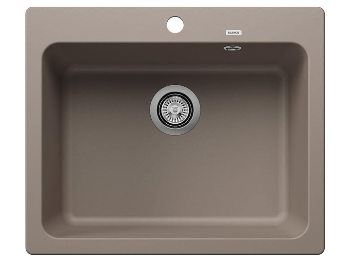 BLANCO NAYA 6 | SILGRANIT tartufo | Einbauart: Einbau von Oben | ohne Ablauffernbedienung | 60er Unt
