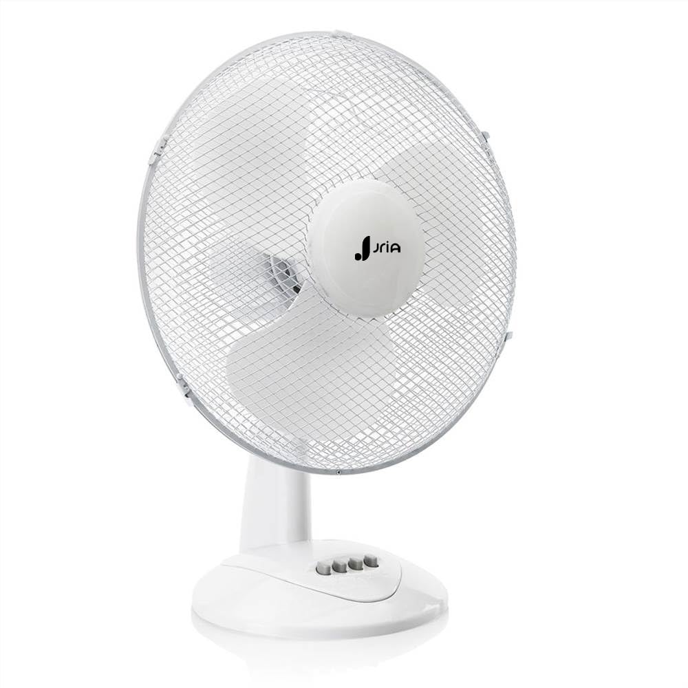 Ventilator mit Schwenkfunktion Tragbarer Leiser Tischventilator 30 cm, mit 3 Geschwindigkeiten Oszil