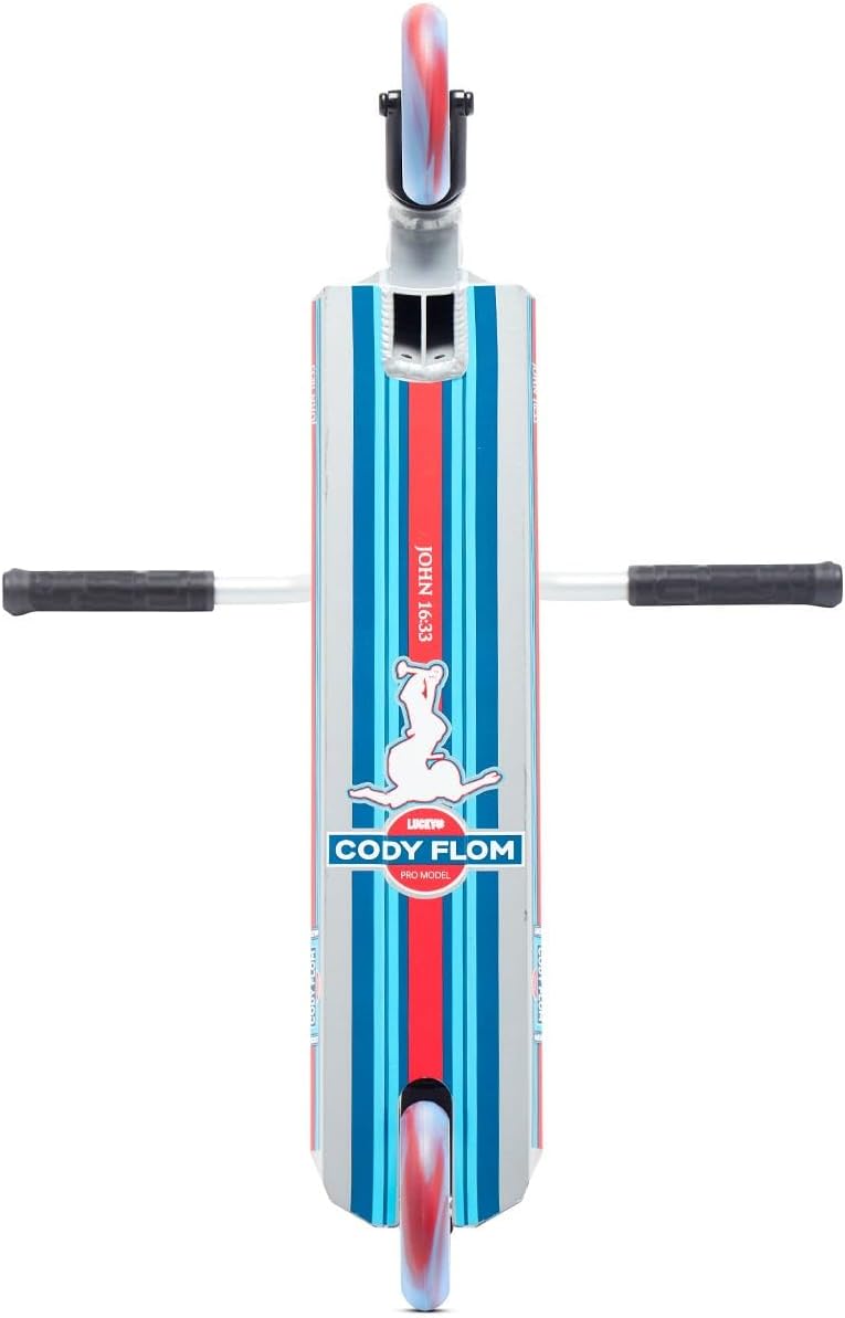 Lucky Cody Flom Signature Stunt Scooter V2 Silber/Rot/Blau