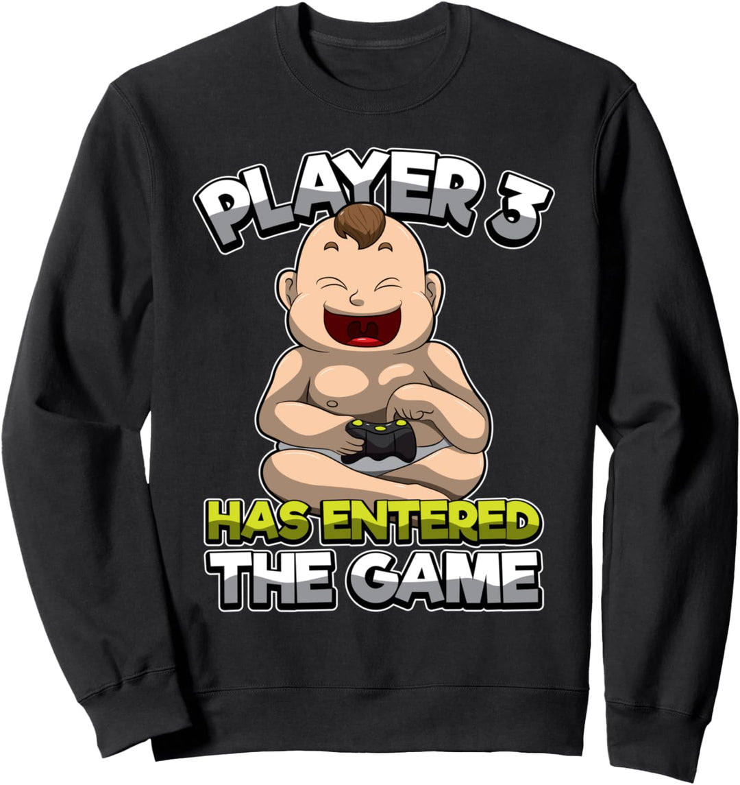 Spieler 3 hat das Spiel betreten - bevorstehende Eltern Sweatshirt