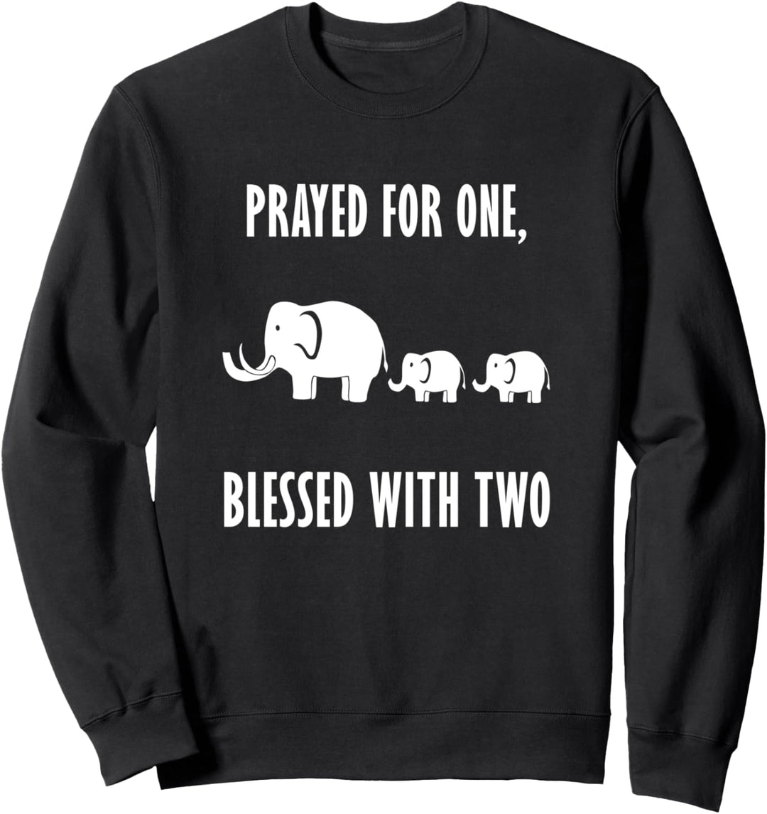 Lustiger Spruch Zwillinge für Neugeborene, Babys erwartet Sweatshirt
