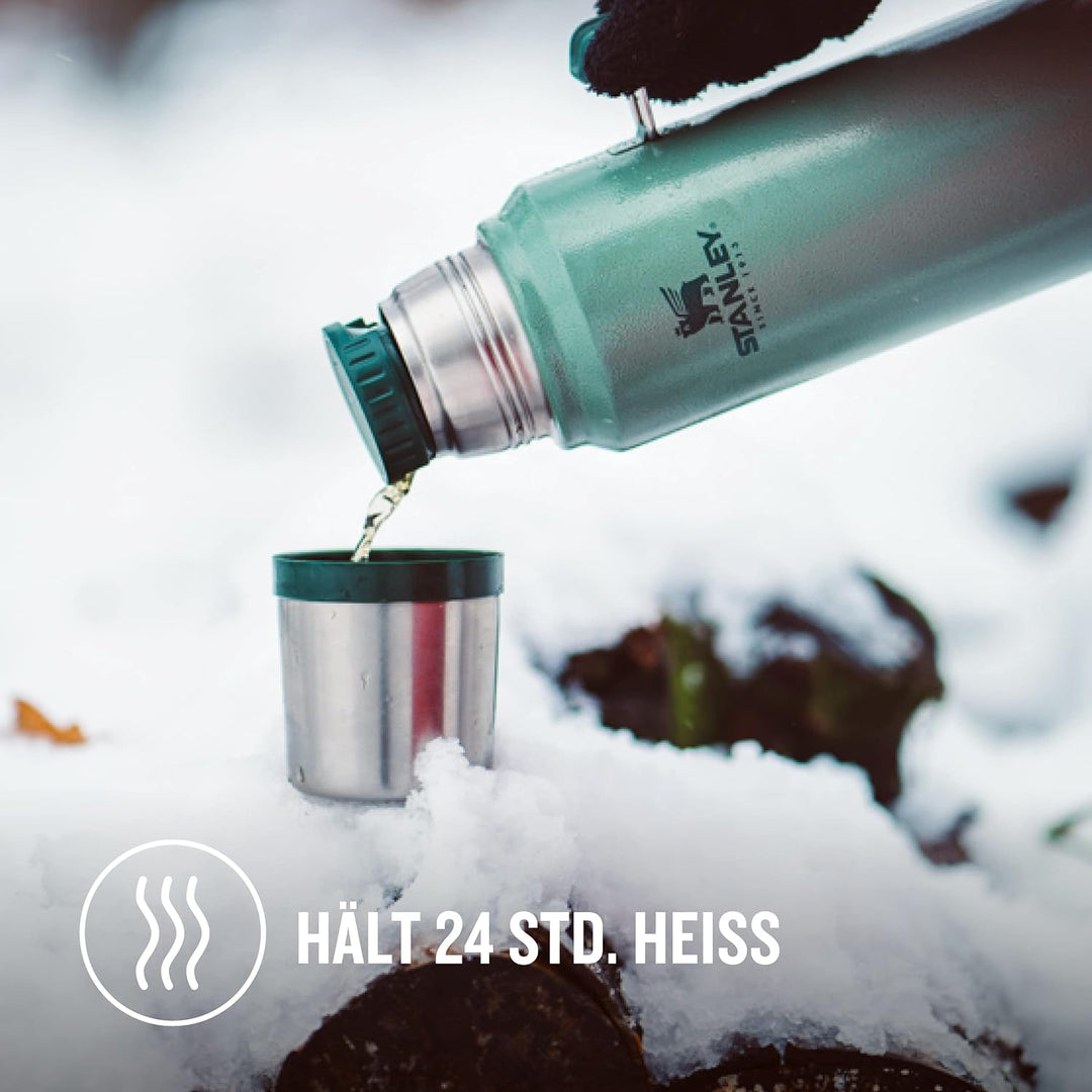 Stanley Classic Legendary Thermosflasche 1L - Thermos Hält 24 Stunden Heiss oder Kalt - Edelstahl Th