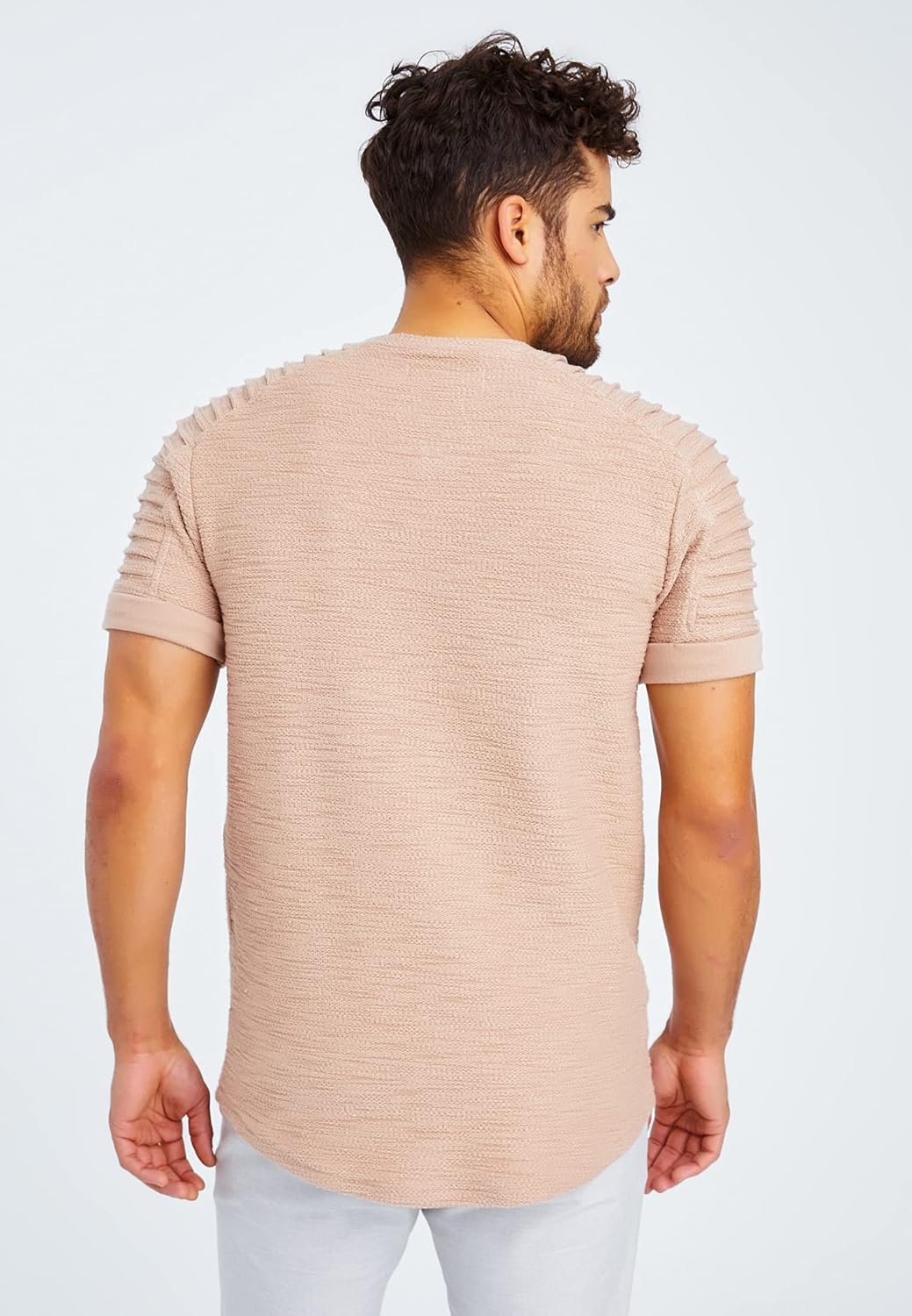 Leif Nelson T-Shirt Herren Sommer mit Rundhals-Ausschnitt, Regular Fit Herren-T-Shirt aus 100% Baumw