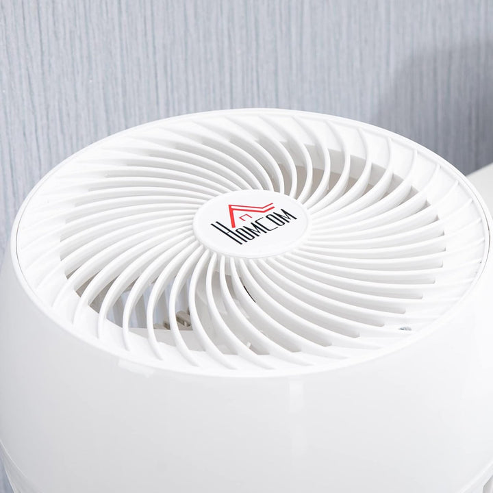HOMCOM Tischventilator Ventilator 90° Kippfunktion 90° Schwenkbar 70° Oxidation Umluftventilator Lüf