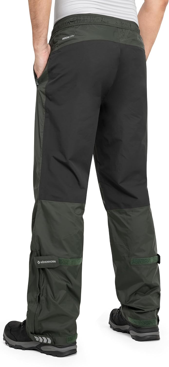 Höhenhorn Pluvia Herren Regenhose wasserdichte Atmungsaktive Outdoorhose mit Transportbeutel XL Grün