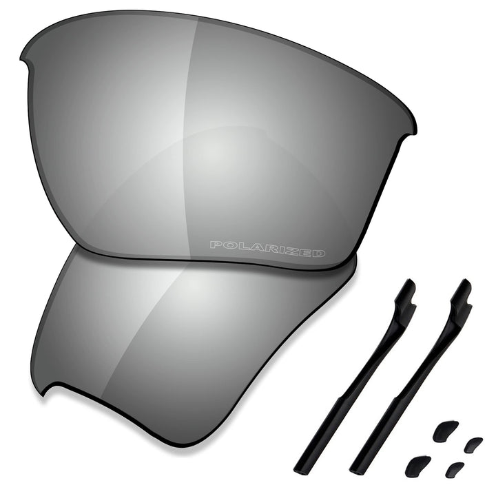 Saucer Premium-Ersatzgläser und Gummi-Kits für Oakley Half Jacket 2.0 XL High Definition - Chrome Me