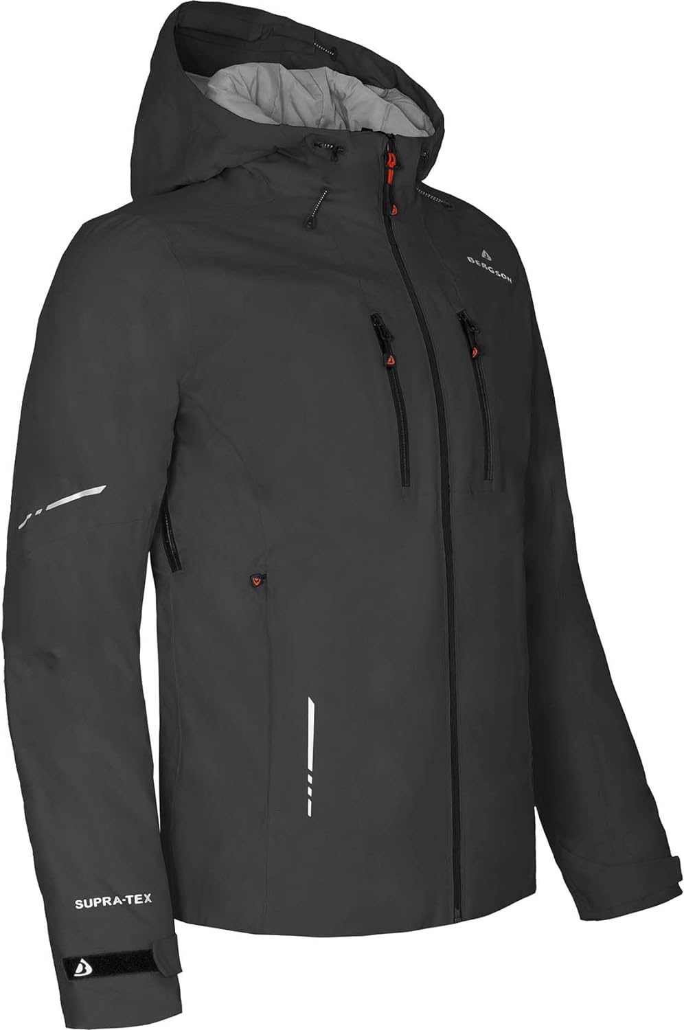 Bergson SKIEN THERMO | Herren Regenjacke, leicht wattiert, recycelt, 20000 mm Wassersäule - recycelt