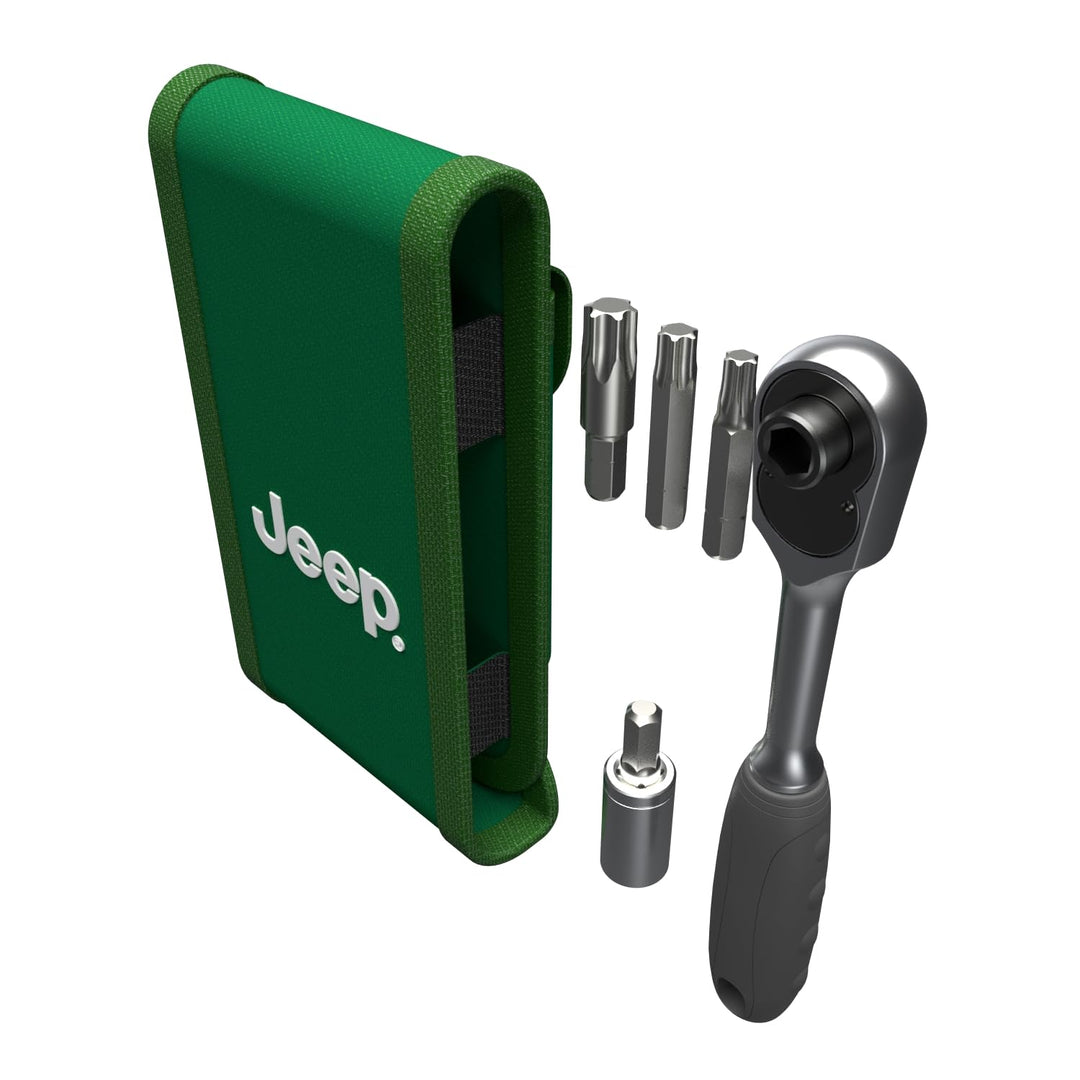 Mopar Jeep Wrangler Werkzeugset zum Entfernen von harten Oberflächen und Türen.