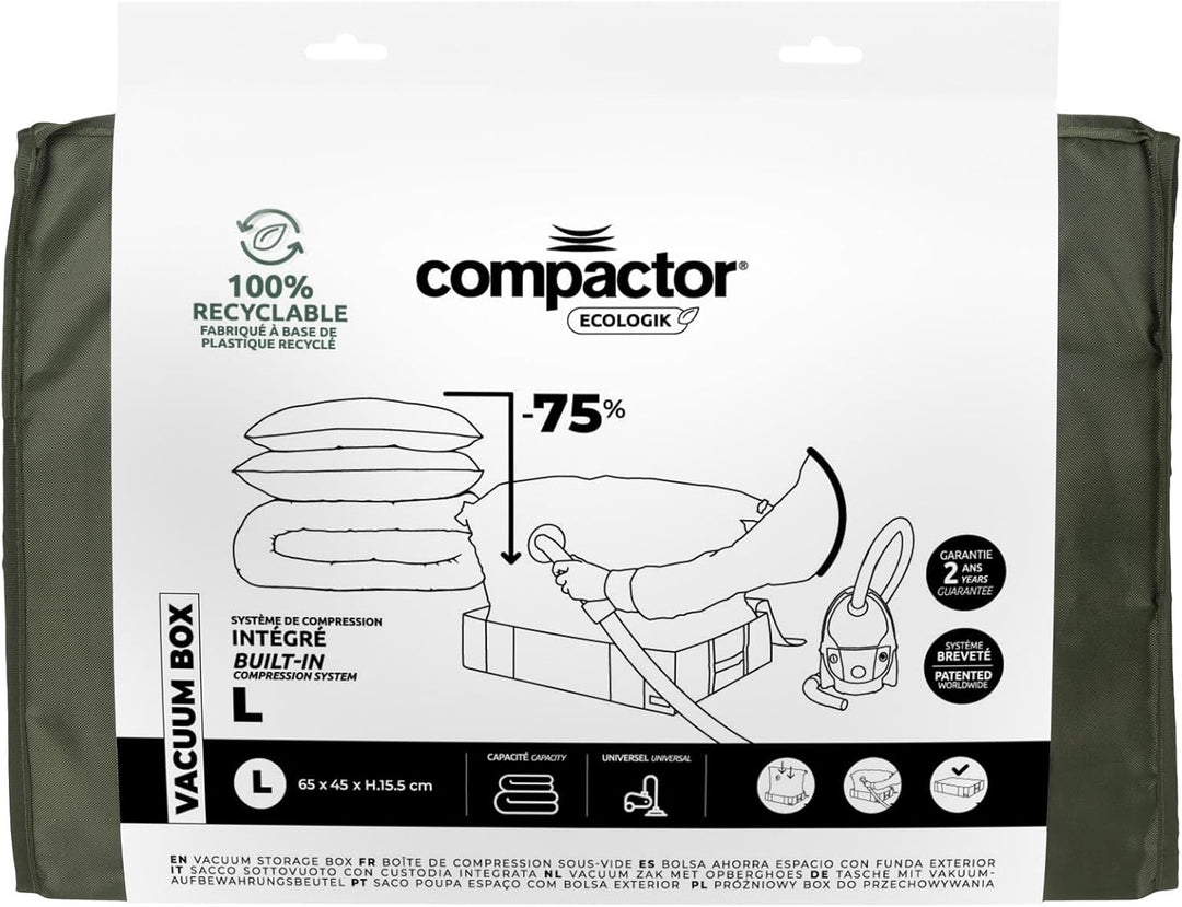 Compactor Vakuumbox, Khaki, gross