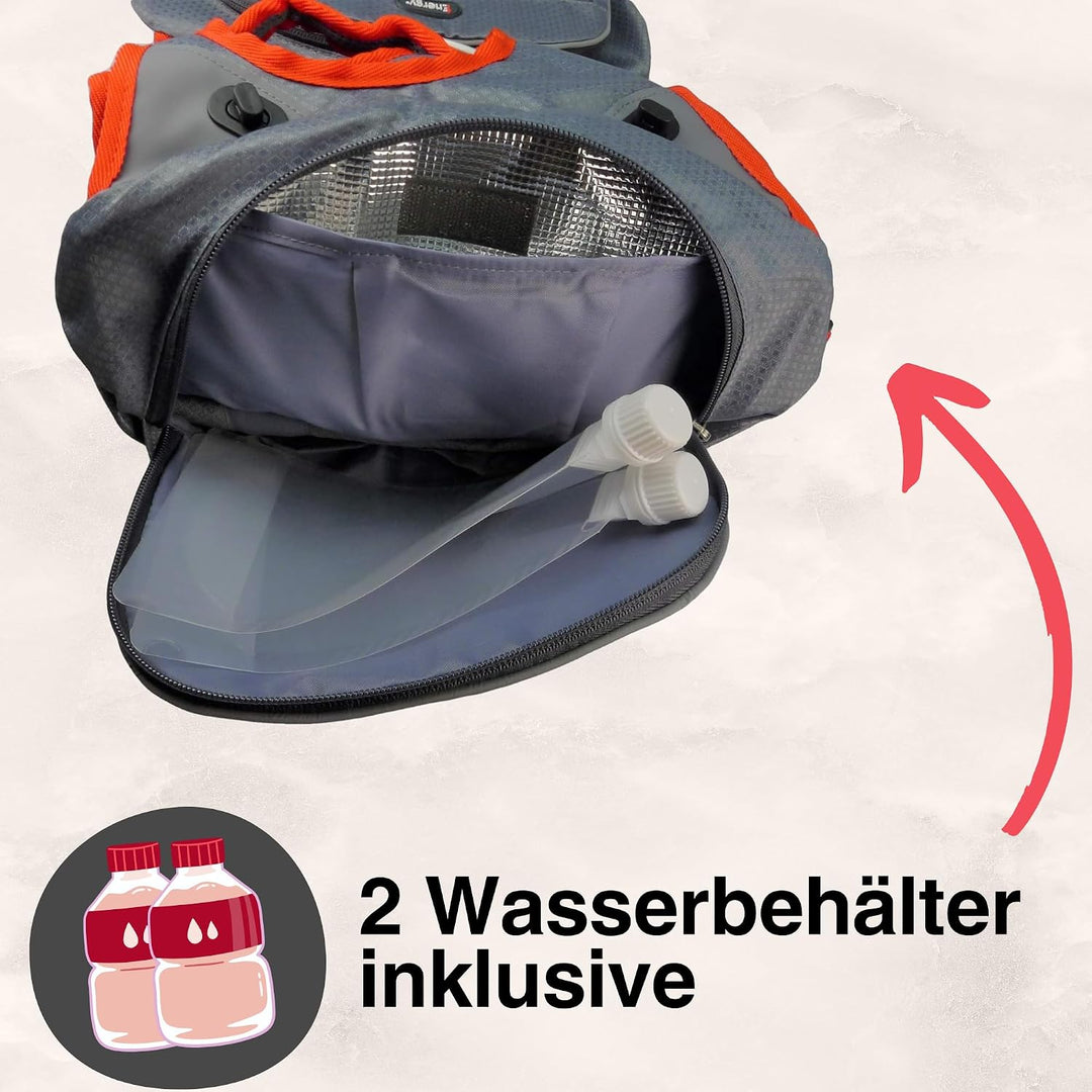 iEnergy™ MAE Hunderucksack - 2in1 Geschirr und Abnehmbarer Rucksack für Hunde - Wetterfest und inklu