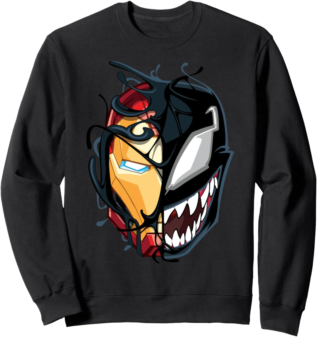 Marvel Iron Man Venom Split Face Sweatshirt