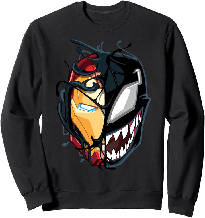 Marvel Iron Man Venom Split Face Sweatshirt