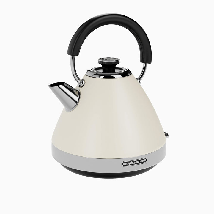 Morphy Richards Venture 100132 Wasserkocher, Pyramidenform, 1,5 l, 3 kW, Rapid Boil Cremefarben VENT