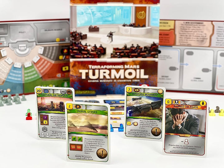 Stronghold Games , Terraforming Mars: Turmoil Expansion , Board Game , Ages 14+ , 1-5 Players , 90-