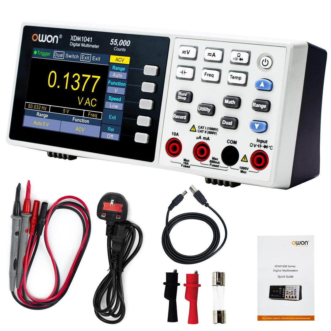 Tragbares Bank-Multimeter, XDM1041 mit 9,4 cm (3,5 Zoll), 55.000 RMS ultraleicht, digitaler Multi-Te