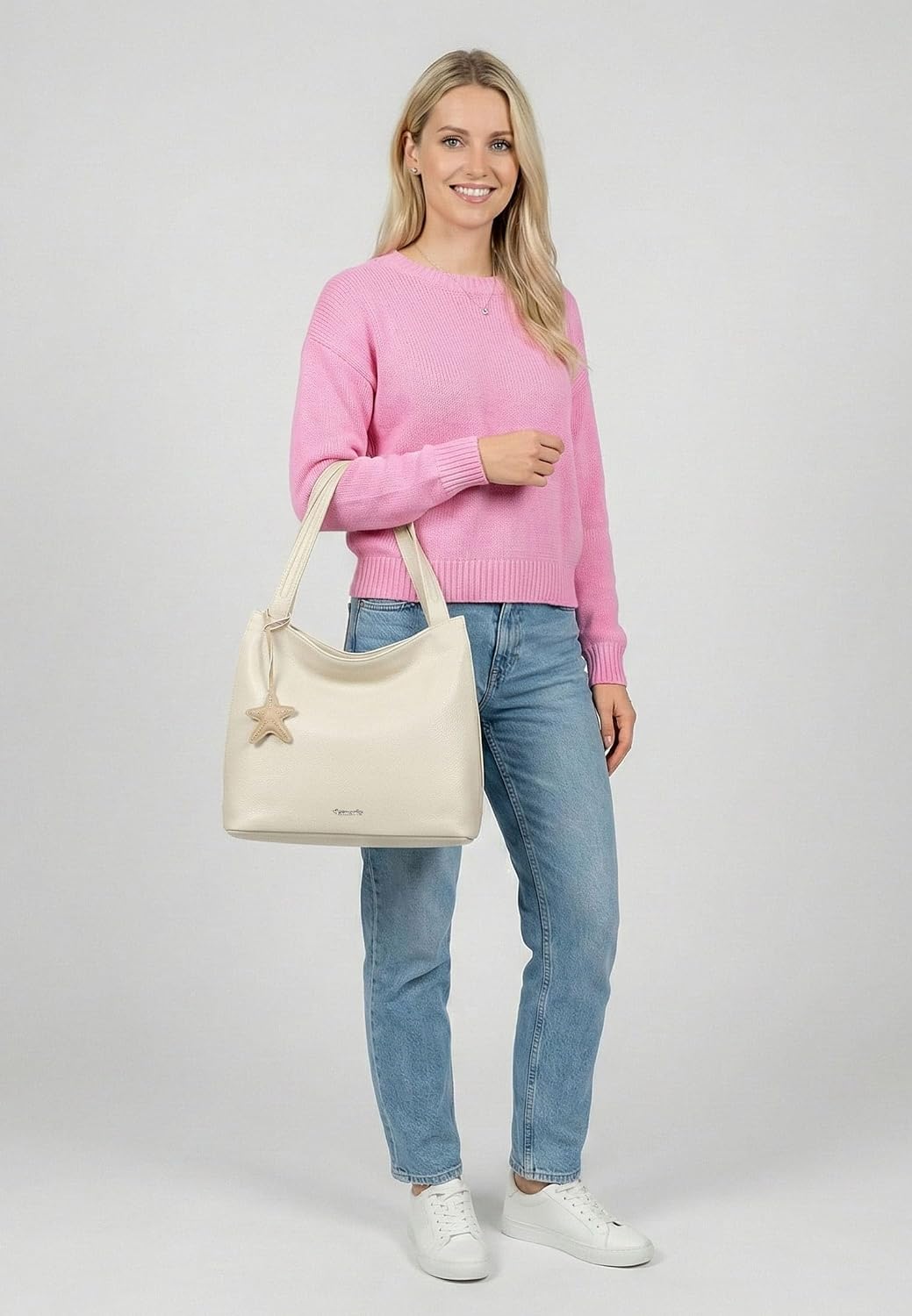 Tamaris Shopper TAS Kea 34465 Damen Handtaschen Zweifarbig Beige Einheitsgrösse, Beige Einheitsgröss